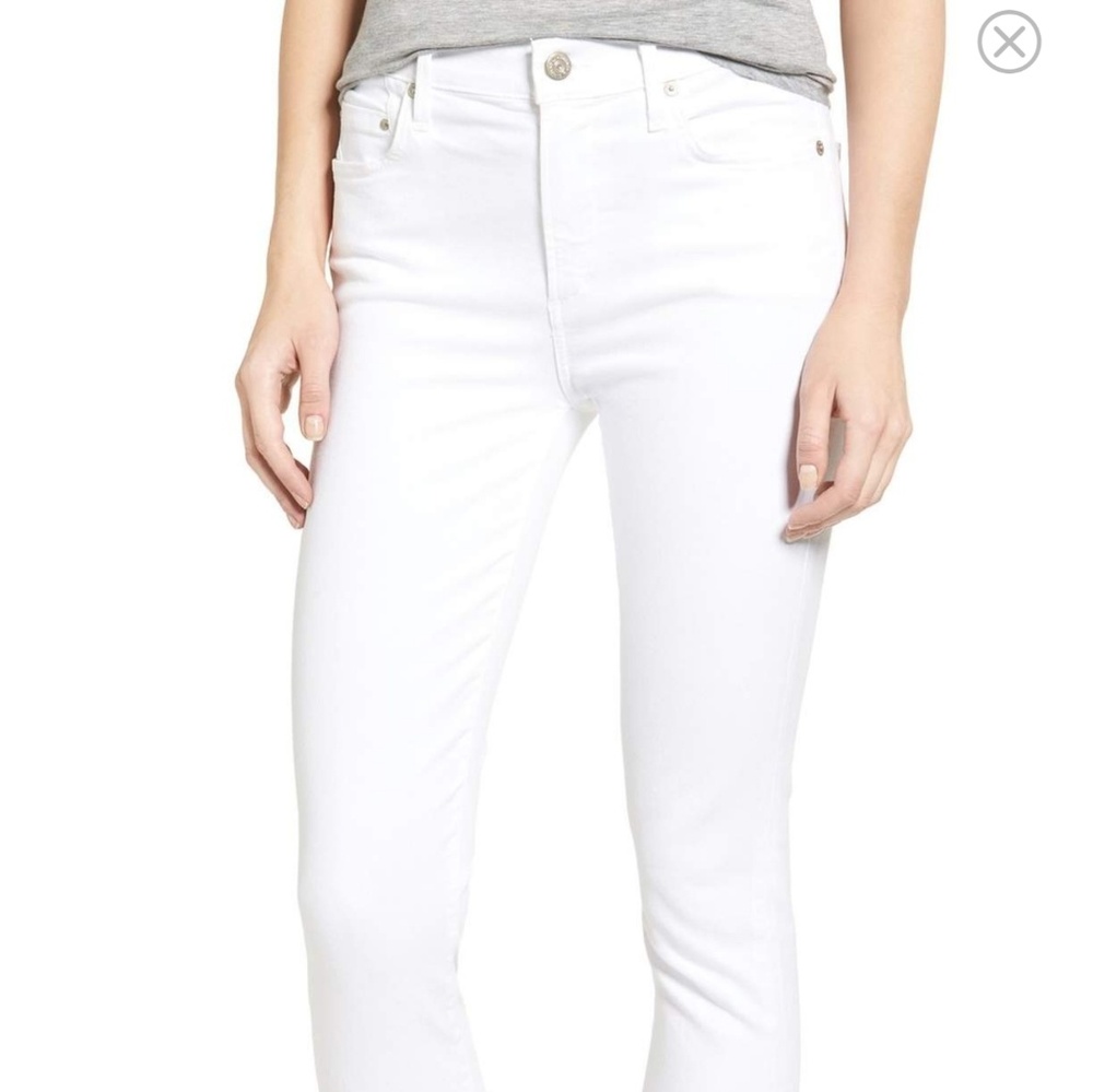 White Citizens of Humanity Rocket Crop Pants